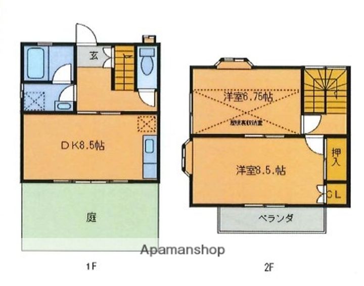 カーサ伊奈の間取り