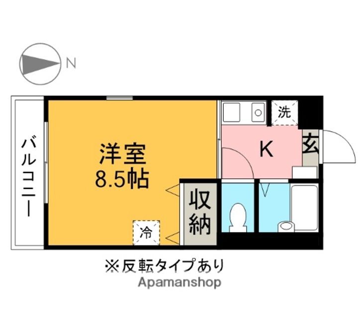 はよしハイツB208の間取り