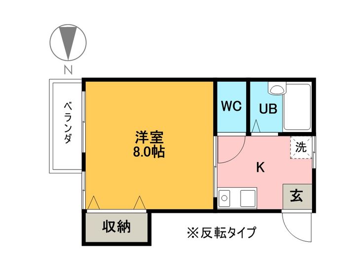 メゾンド岡野412の間取り