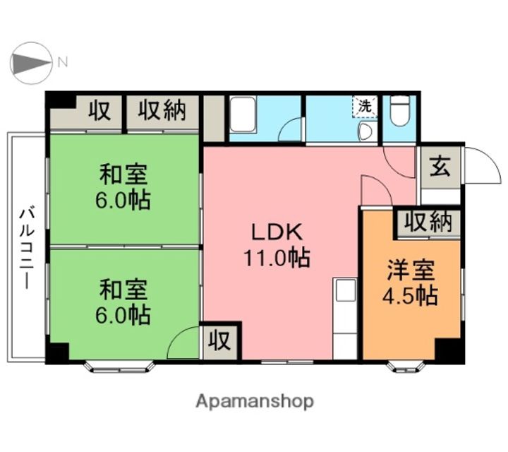 グレースハイム607の間取り