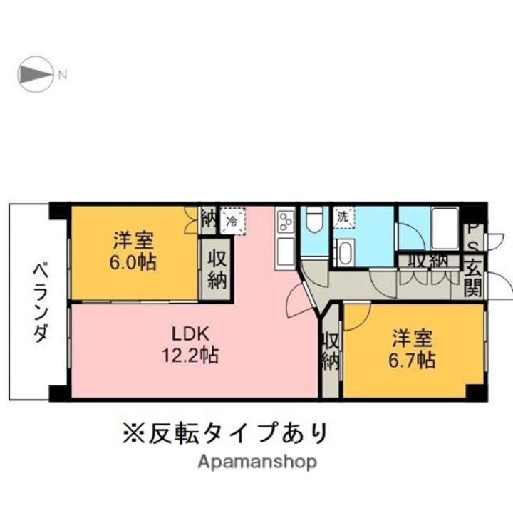 クロワサンスの間取り