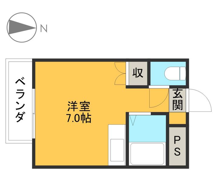 コンフォート大桶203の間取り
