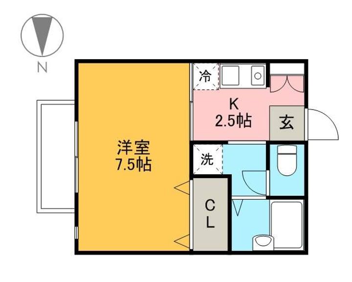 クライムハイツA棟102の間取り
