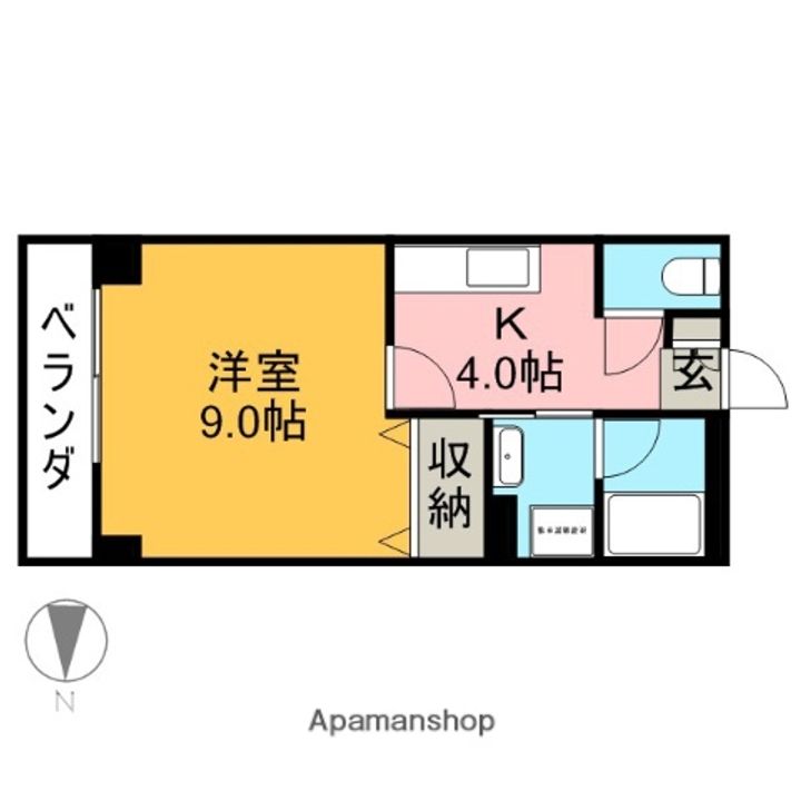 ボヌール鈴木502の間取り