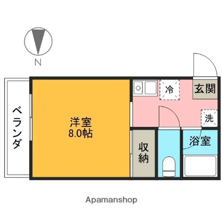 グランビューオーク406の間取り