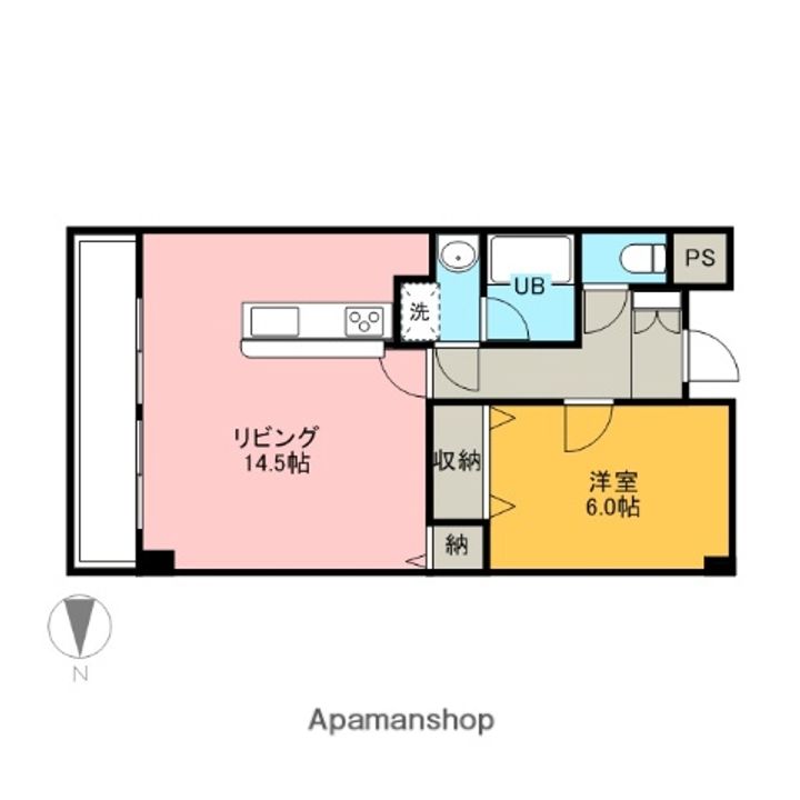 サニープレイス銀杏402の間取り