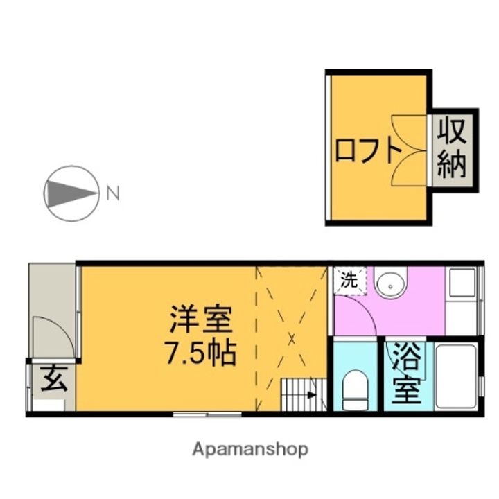 メゾンマチエール201の間取り