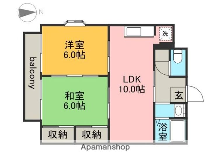 シャンポール双葉301の間取り