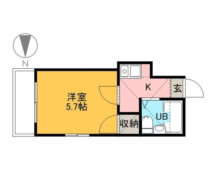 ハーモニー雀宮102の間取り