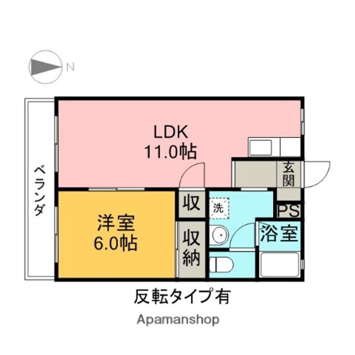 スカイプラザTS201の間取り