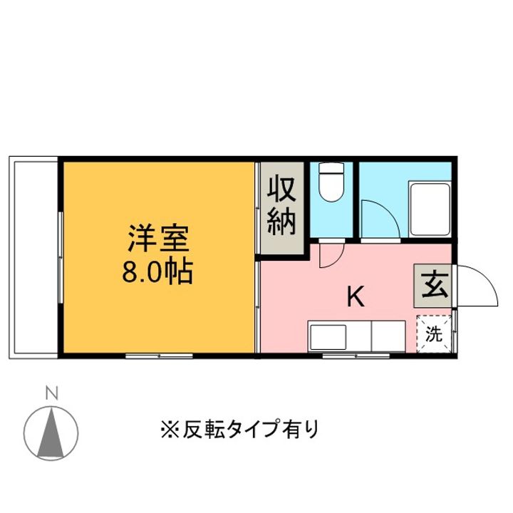 メゾン北1の間取り