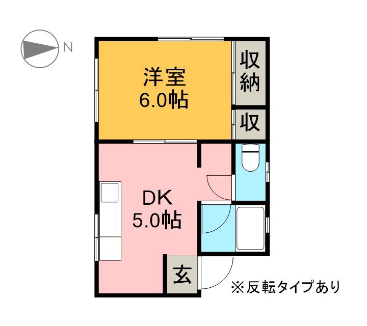 さつきハイツ2102の間取り