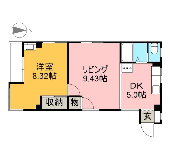 すみれハイツ205の間取り