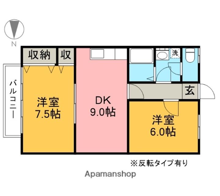 コーポエイチアイB203の間取り