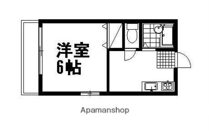 山王ハイツ202の間取り
