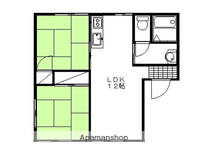 ラフォーレ五十部7Bの間取り