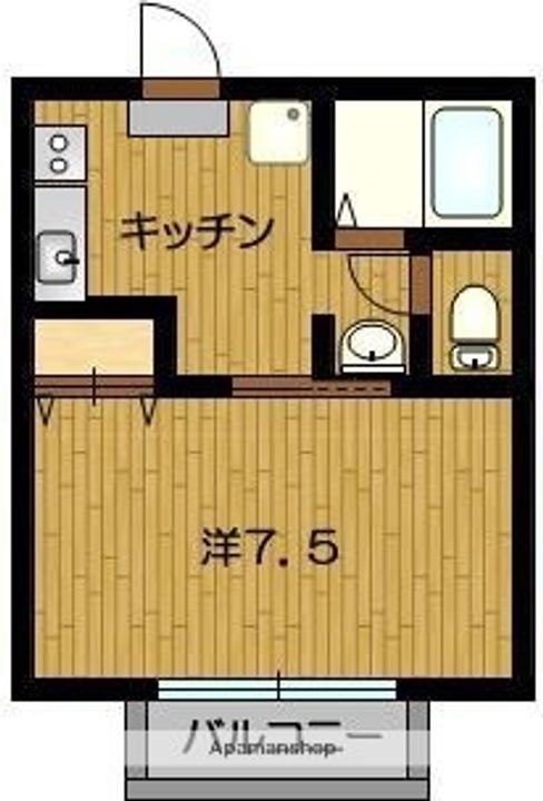 コーポKATSURA106の間取り