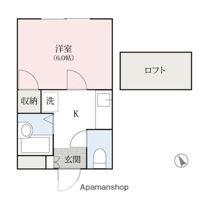 シルクパレスAの間取り