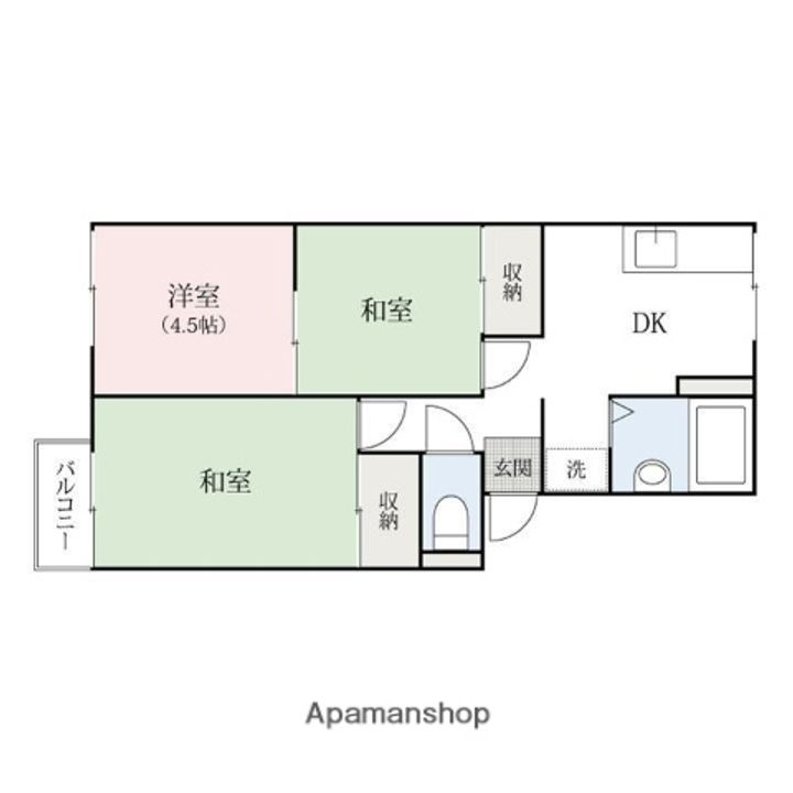 プレジール鹿島A202の間取り