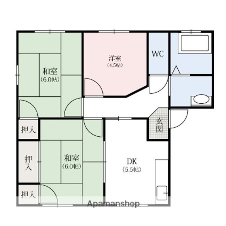 ラフォーレ山川B205の間取り