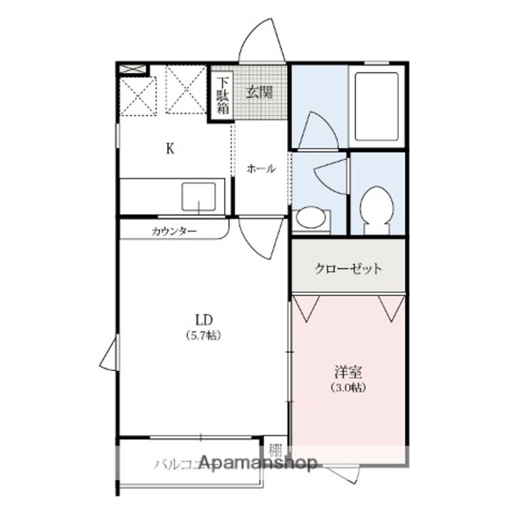 メゾン ド アジュール101の間取り