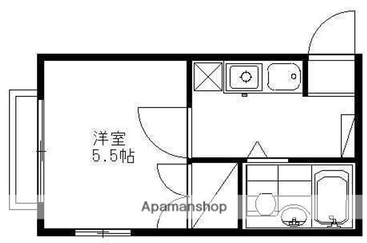 石川ハイツⅡ301の間取り