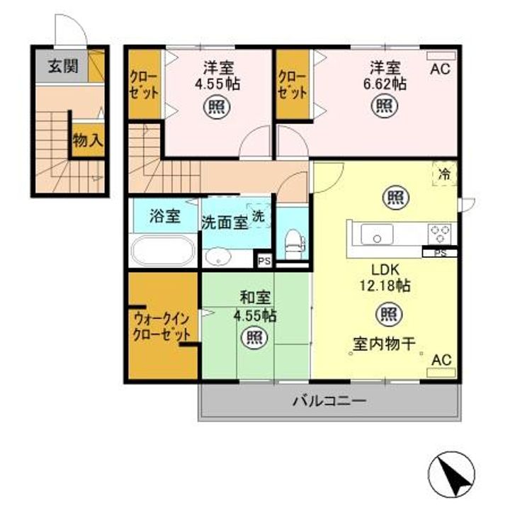 DAIWA PRINCE SUNAGA Bの間取り