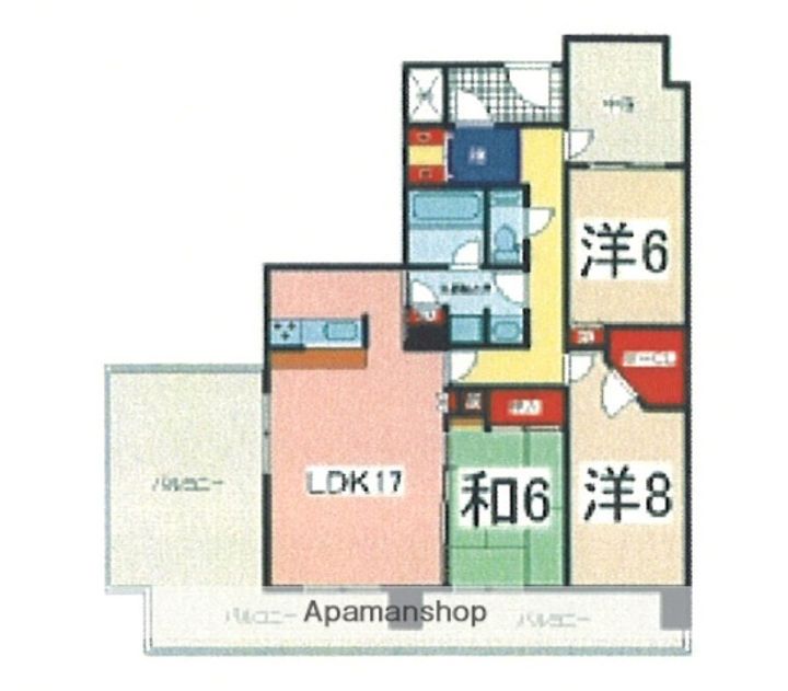 ザ・グランクーブス1202の間取り