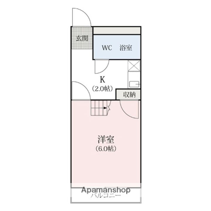 群馬県佐波郡玉村町大字下新田の賃貸アパートの間取り
