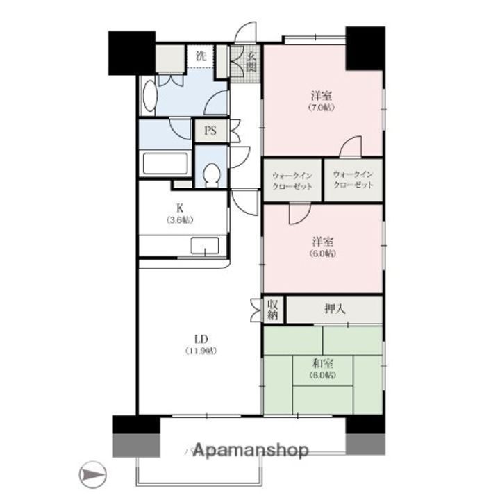 FLOS高崎の間取り