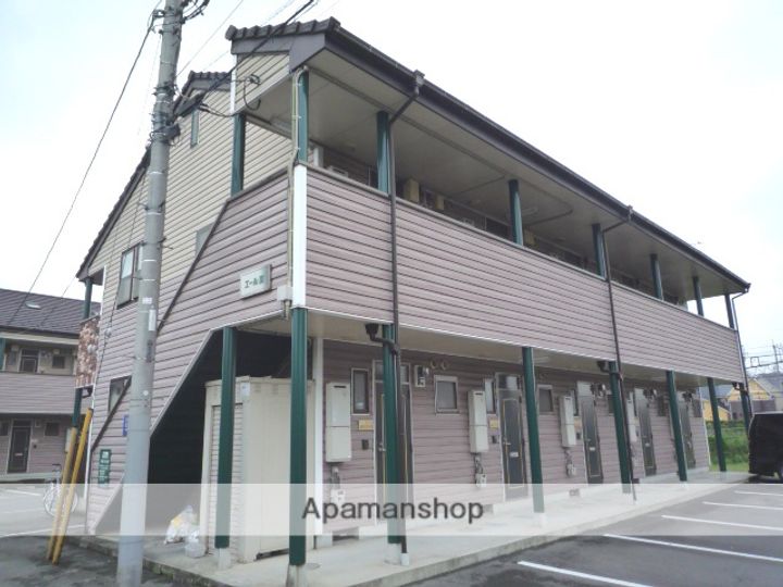 群馬県高崎市下之城町の賃貸アパートの外観