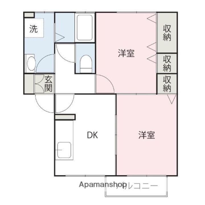 エスポワールK B棟の間取り