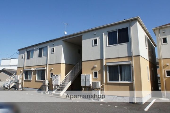 群馬県高崎市新町の賃貸アパートの外観