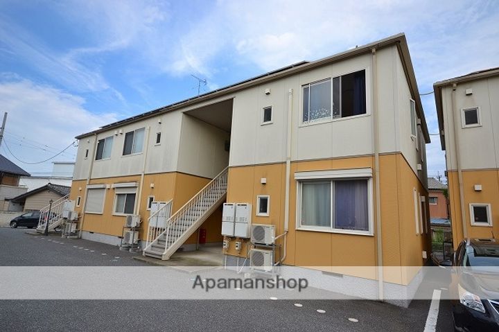 群馬県高崎市新町の賃貸アパートの外観