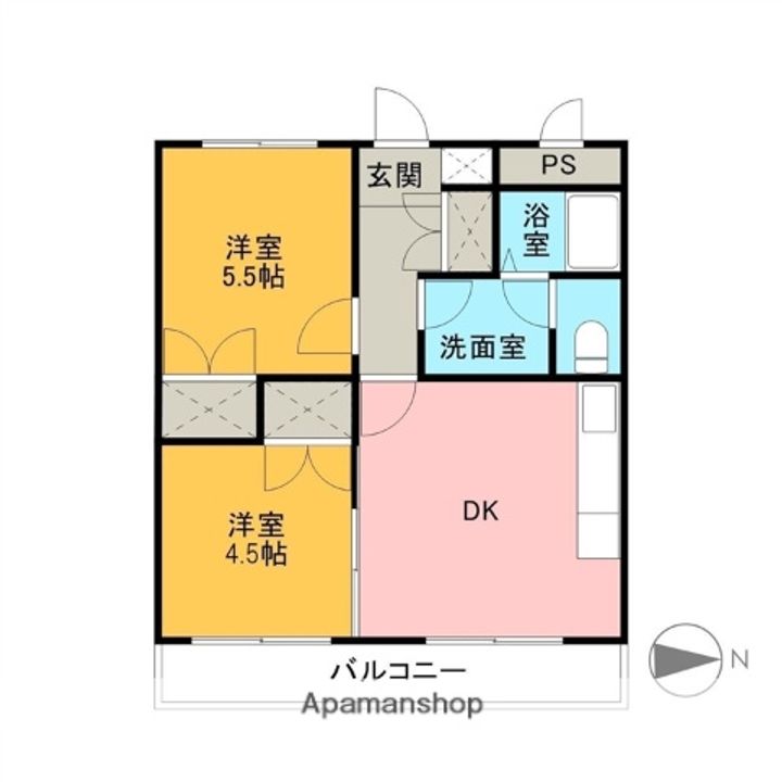 ウィステリアマンション103の間取り