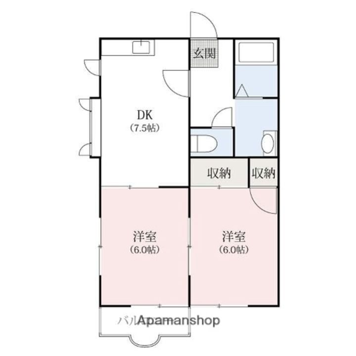 シティハイツ百軒町ABB202の間取り