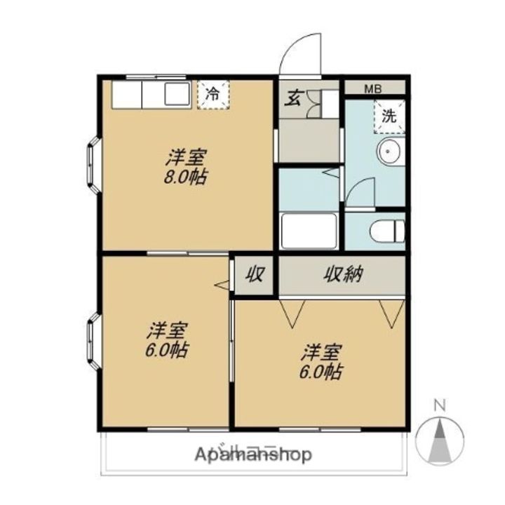 メロータウンの間取り