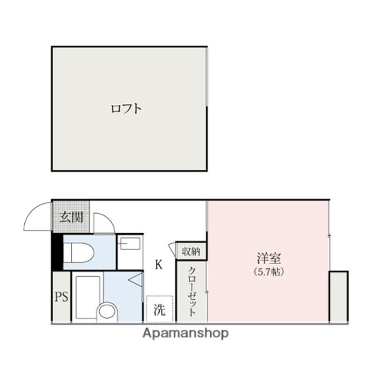 群馬県前橋市天川大島町3丁目の賃貸アパート108の間取り