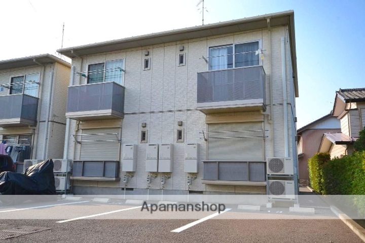 群馬県前橋市宮地町の賃貸アパートの外観