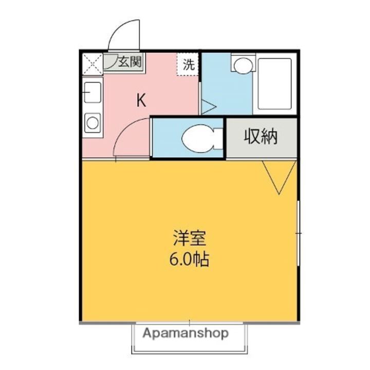 コンフォート上里5・6・7・8番館5201の間取り
