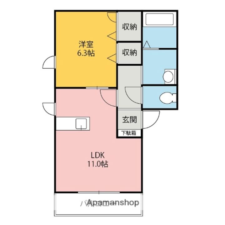 ブリリアントEFの間取り
