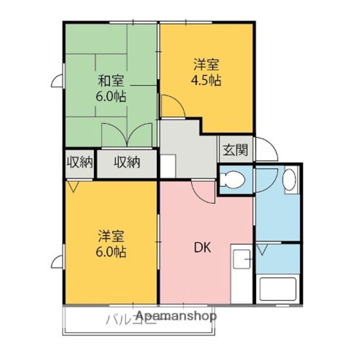 ヴィラパストラルBの間取り