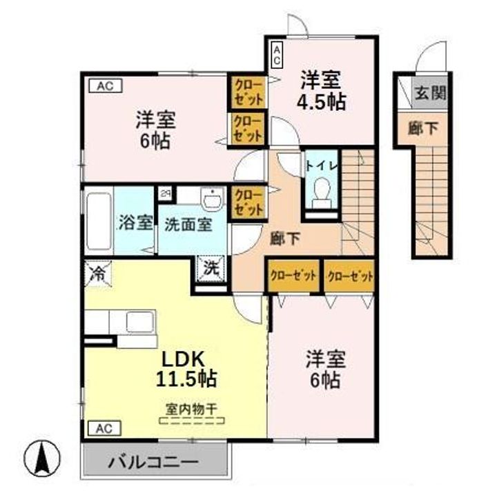 キャメロット Ⅰの間取り