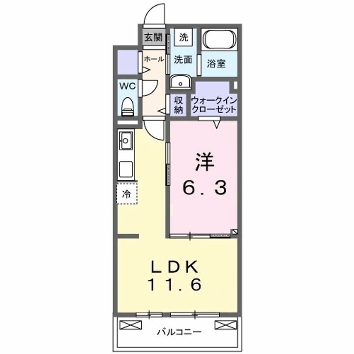 クラール 今泉の間取り