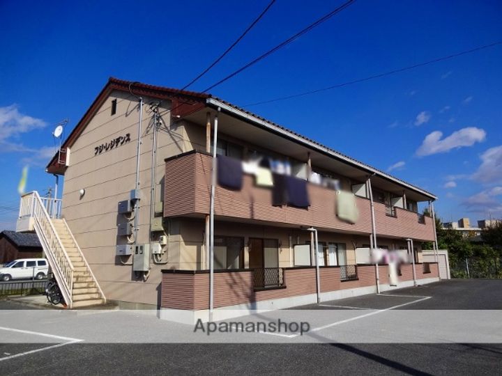 群馬県高崎市新町の賃貸アパートの外観