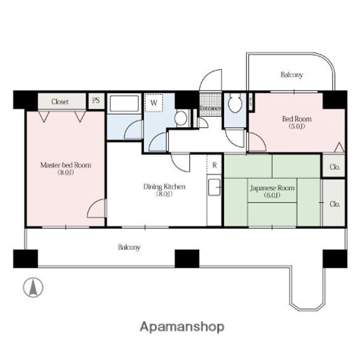 ダイアパレス高崎中央の間取り