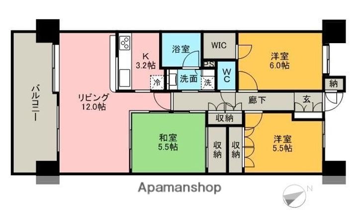 サンクレイドル高崎問屋町ステーションアリーナの間取り