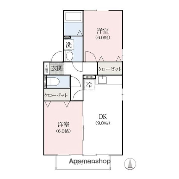 シャリテ藤塚の間取り