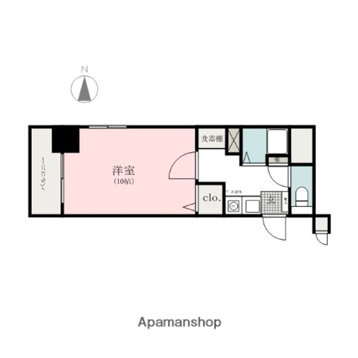 群馬県高崎市鞘町の賃貸マンションの間取り