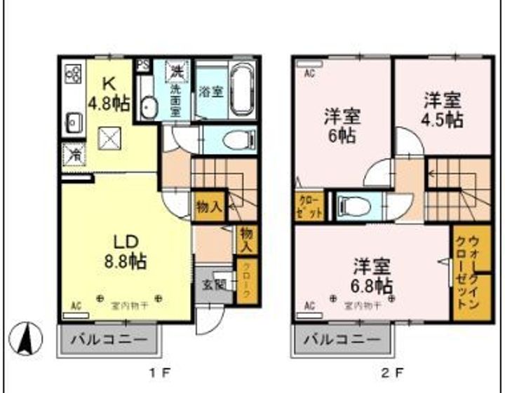 レアリゼ105の間取り